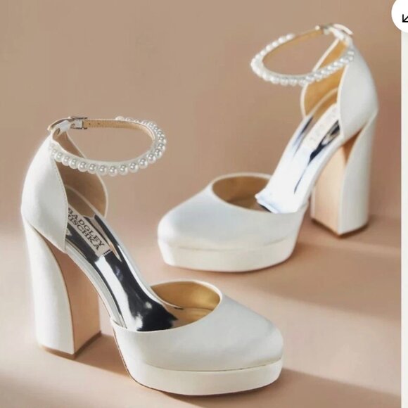 Badgley Mischka Felixa Ankle Strap Platform Size 5 - Picture 1 of 5
